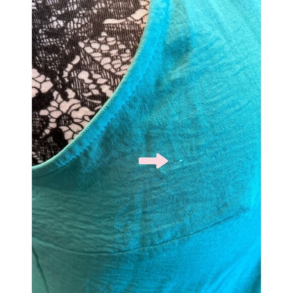 NWT Nine West Wrap Dress Teal Mint Green Midi Spaghetti Straps V-Neck Tie XXL‎ - Picture 9 of 16